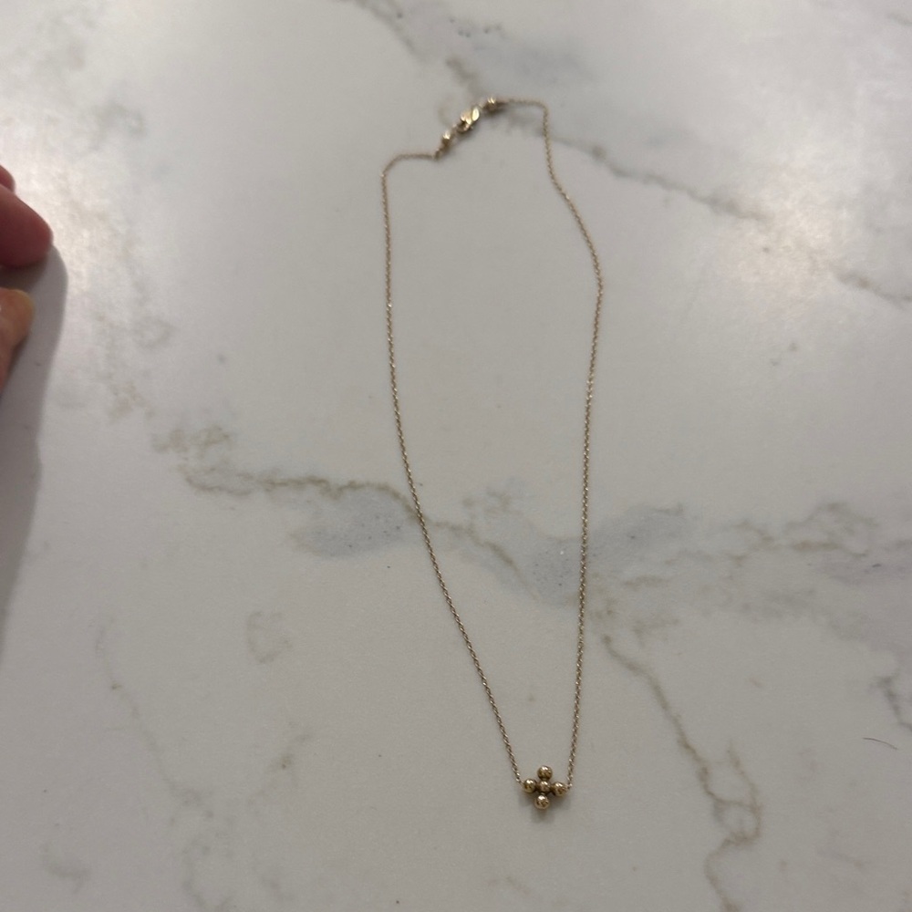 Enewton Delicate Gold Bead Cluster Necklace - Women Jewelry